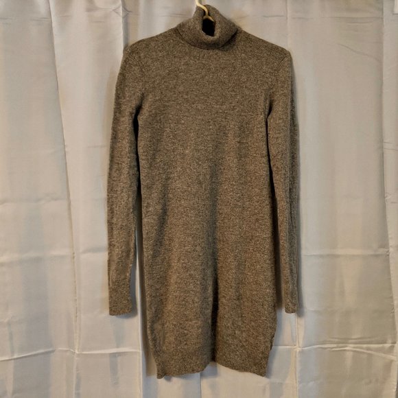 Equipment 100% Cashmere Turtleneck Dress (Grey) - Picture 1 of 8